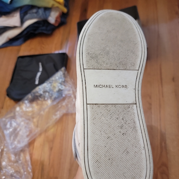 Micheal Kors Optic White High Tops - Picture 10 of 16